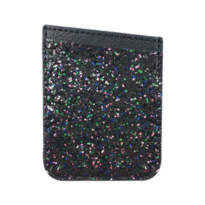 Wallet Card Case Black Glitter