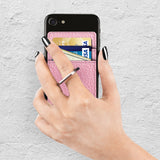 Wallet Card Case with Ringstand Pink