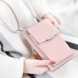 Crossbody Wallet Pouch Pink