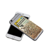Wallet Card Case Gold Glitter