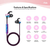 iFab Wireless Earbud with Carry Case - Iridescent - VarietySell